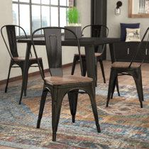 Vecchia metal side online chair